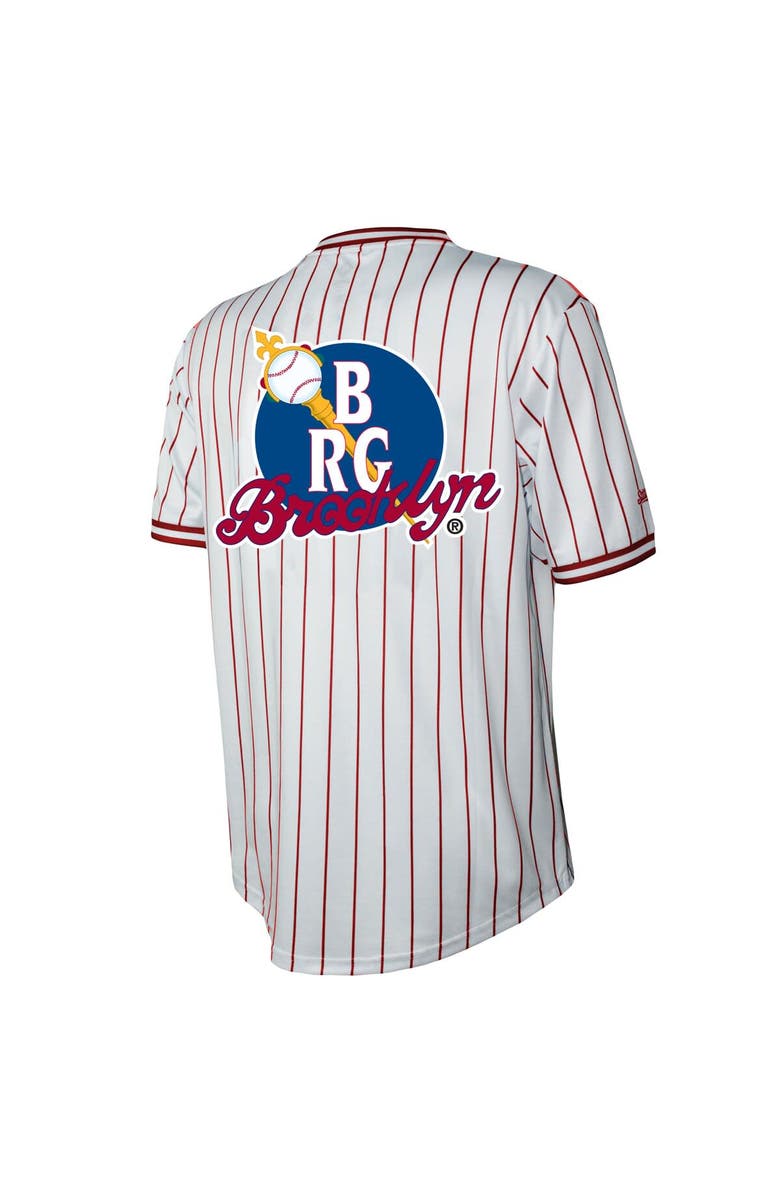 STITCHES Men's Stitches White Brooklyn Royal Giants V-Neck Jersey, Alternate, color, White