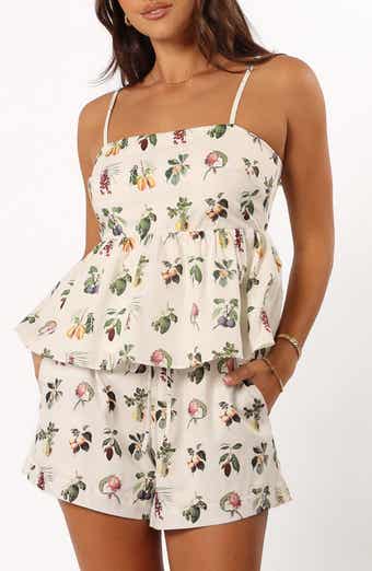 Petal & Pup Botanique Cotton Peplum Top