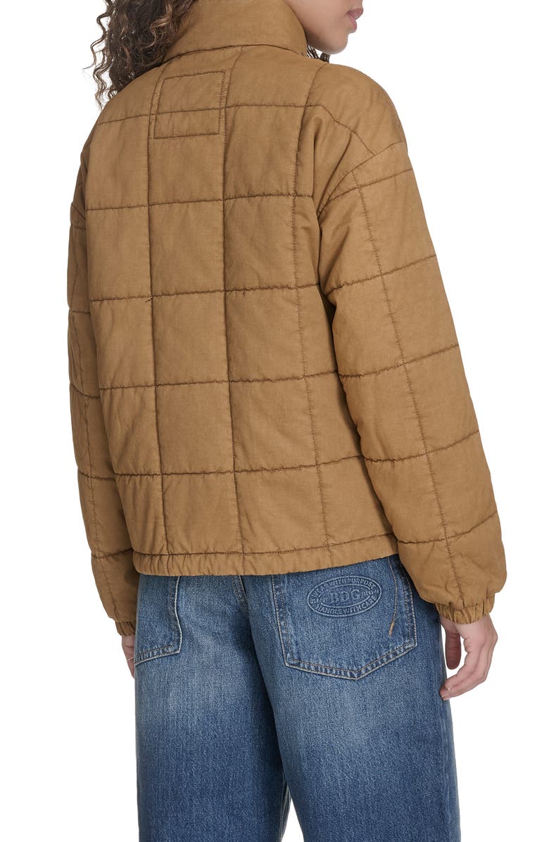 Levi's Box Quilted Water Resistant Cotton Jacket, Alternate, color, Tobacco