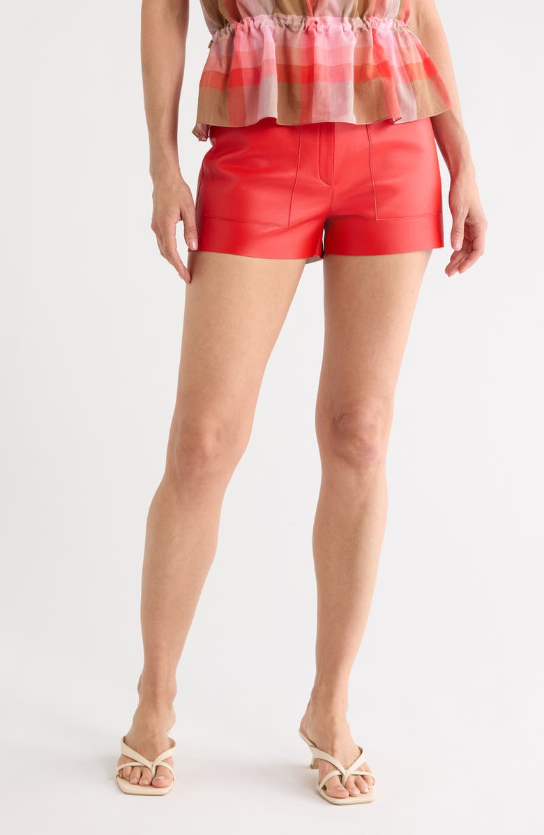 Longchamp Leather Shorts, Main, color,