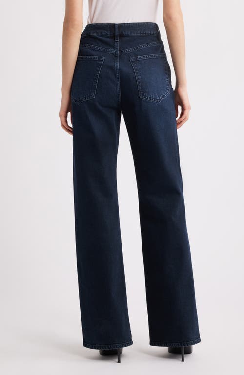 Frame The Arrow High Waist Relaxed Bootcut Jeans In Blue