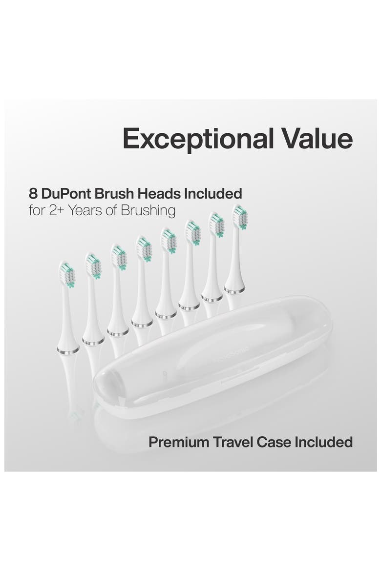 Vibe Series Ultra-Whitening Electric Toothbrush & Aqua Flosser Set, Alternate, color, WHITE