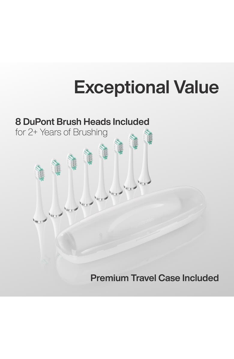 AQUASONIC Vibe Series Ultra-Whitening Toothbrush & Aqua Flosser Set, Alternate, color, White