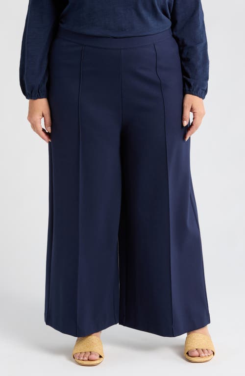 Caslonr Caslon(r) Wide Leg Crop Pants In Navy Blazer