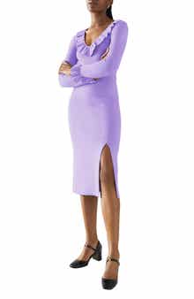 LK Bennett Grace Long Sleeve Rib Knit Dress