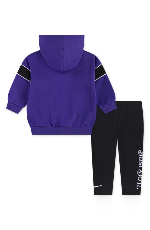 Nike Varsity Prep Hoodie & Leggings Set In Purple