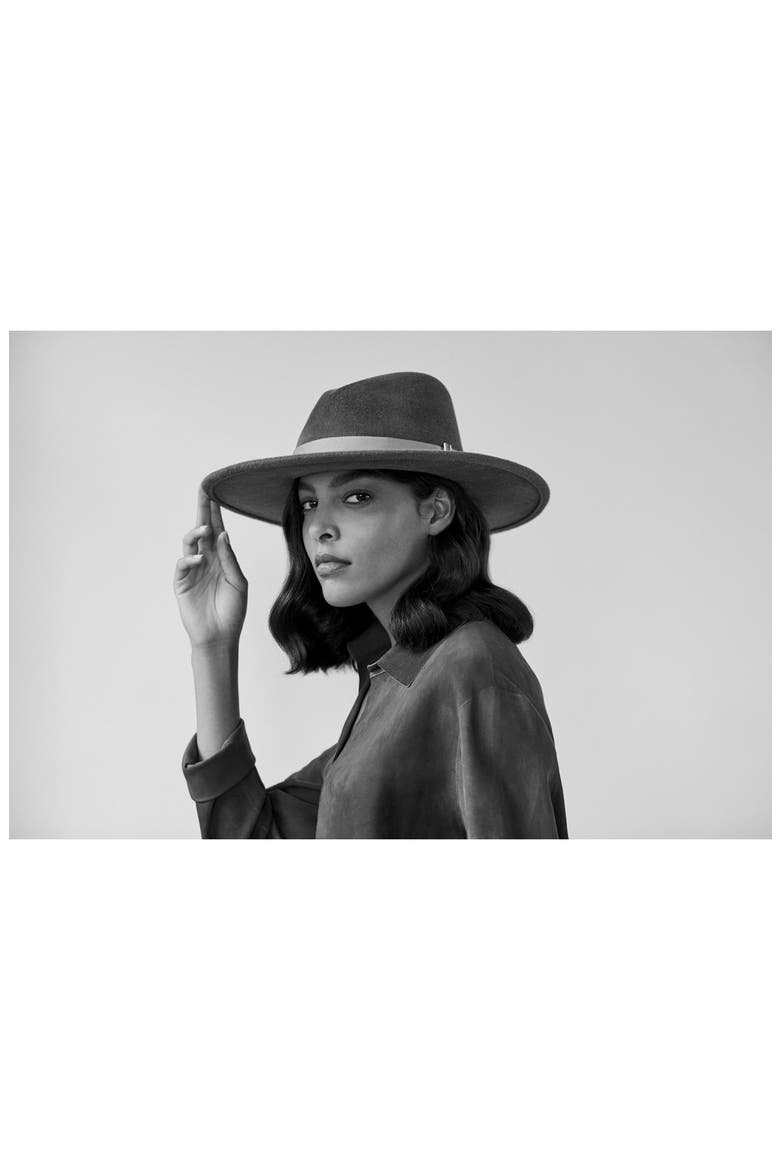 Jeanne Wool Fedora, Alternate, color, CHARCOAL MELANGE