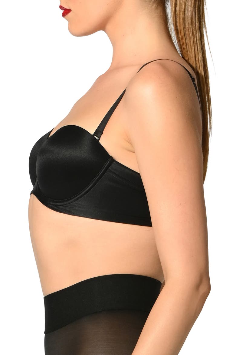 Bandeau Underwire Bra, Alternate, color, BLACK