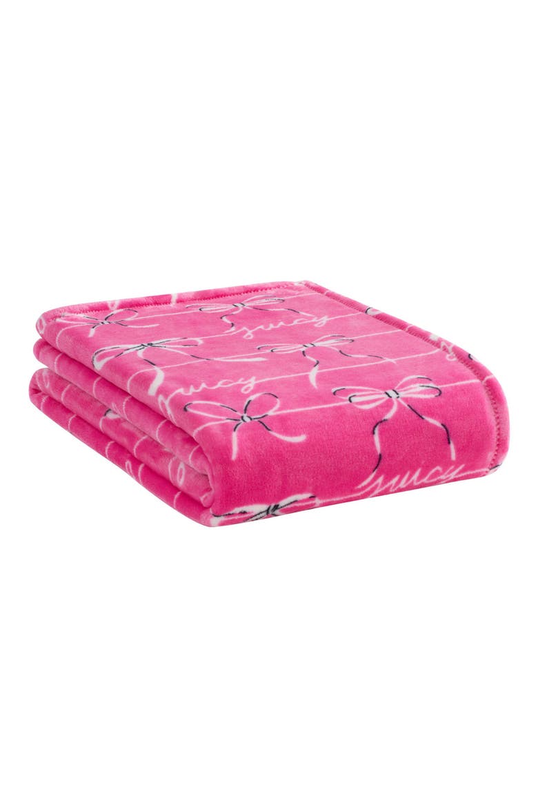 2-Pack Throw Blankets, Alternate, color, ROYAL EMBOSSED / BOW