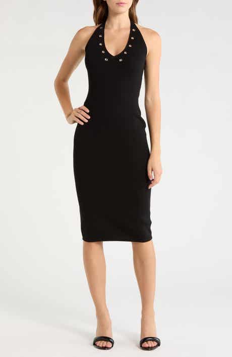 Madden Girl Grommet Halter Midi Dress