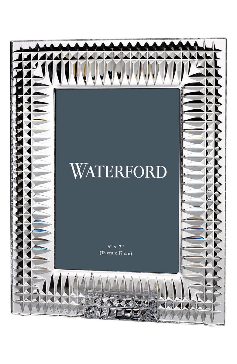 Waterford Lismore Diamond Lead Crystal 5 x 7-Inch Picture Frame, Main, color, 