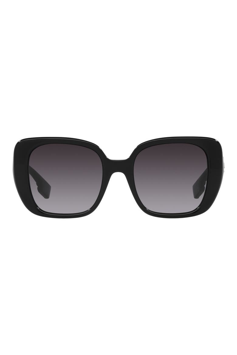 Helena 54mm Square Sunglasses, Main, color, BLACK