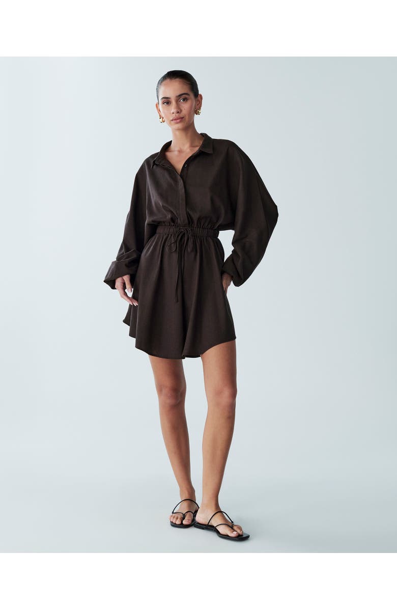 ST MRLO Shauna Mini Dress, Alternate, color, Chocolate