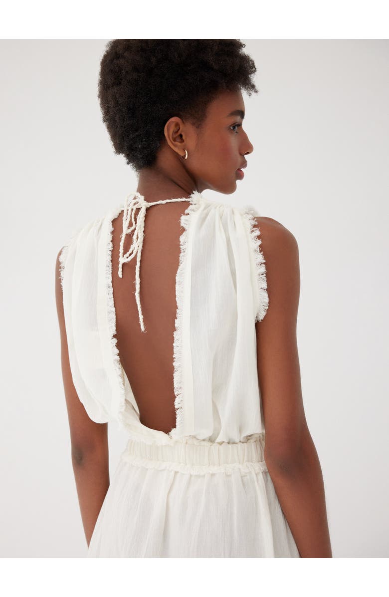 Labeca London Storm Striped Linen-Blend Bustier Top, Alternate, color, 