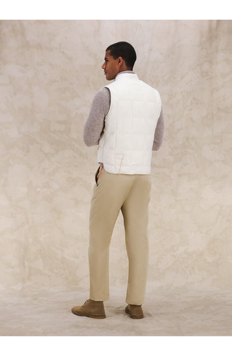 Fortela Wool Vest Jacket, Alternate, color, White