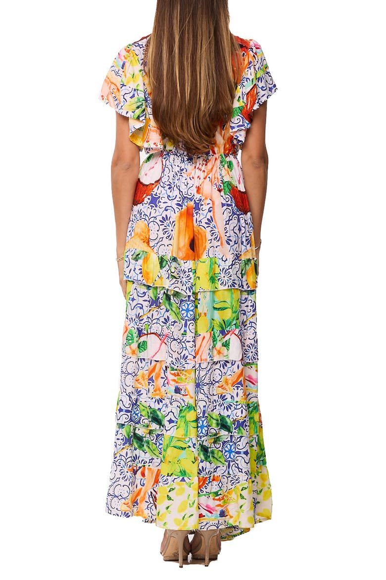 Floral Maxi Dress, Alternate, color, GREEN