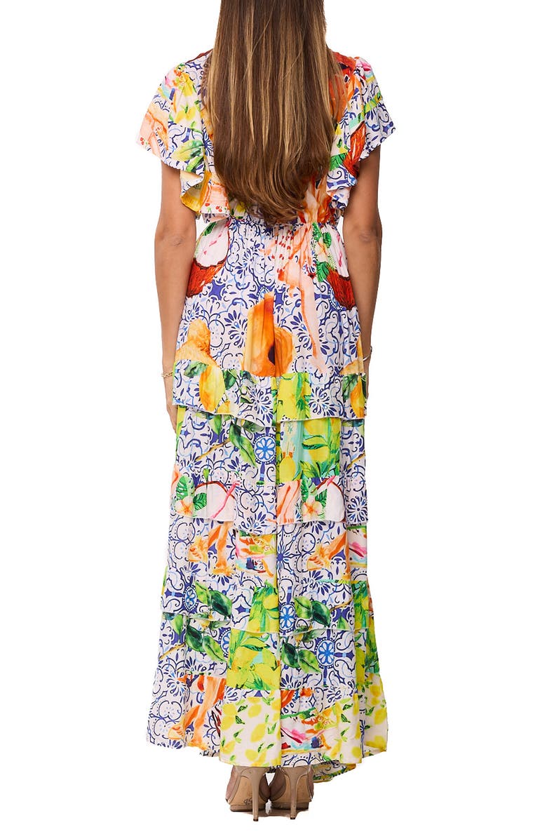 RANEES Floral Maxi Dress, Alternate, color, Green