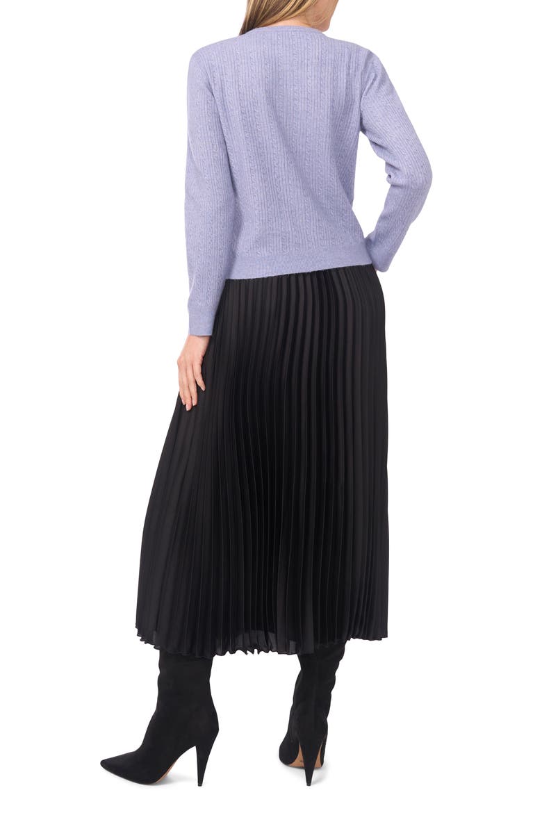 Cable Stitch Cardigan, Alternate, color, STONEWASH