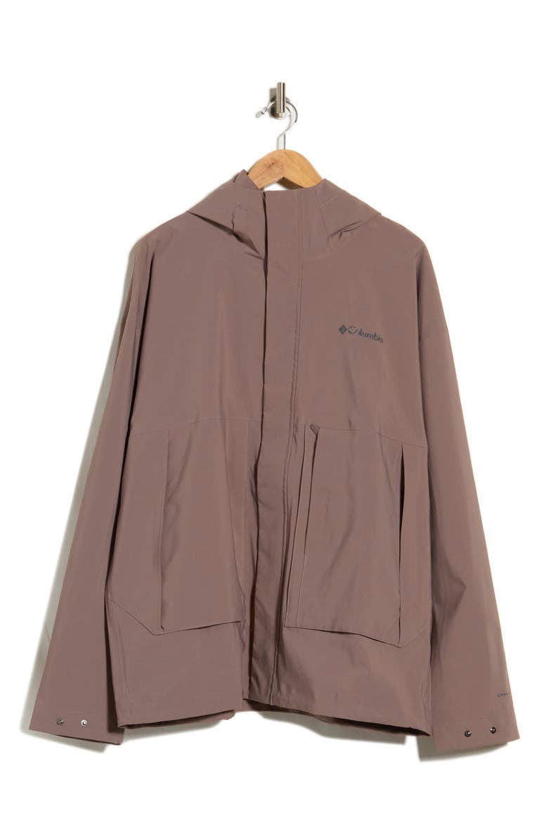 Street Heights Rain Shell Jacket, Main, color, IRON