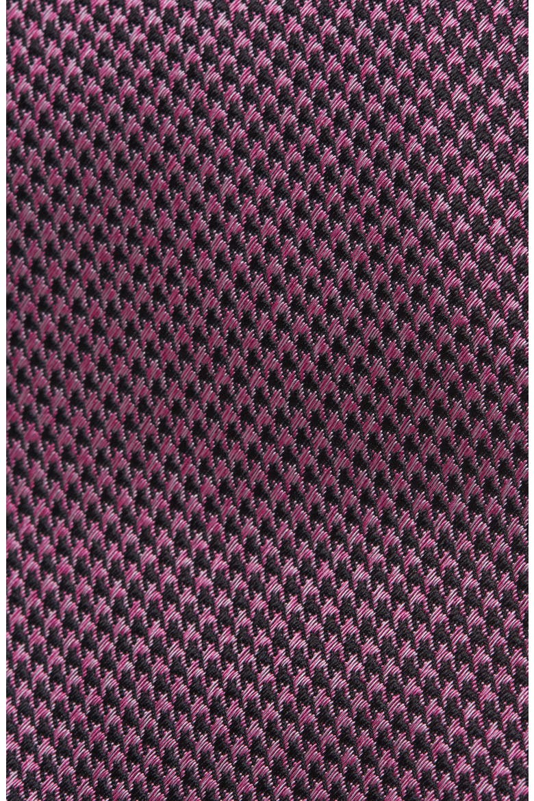 Houndstooth Check Mulberry Silk Tie, Alternate, color, BLUSH