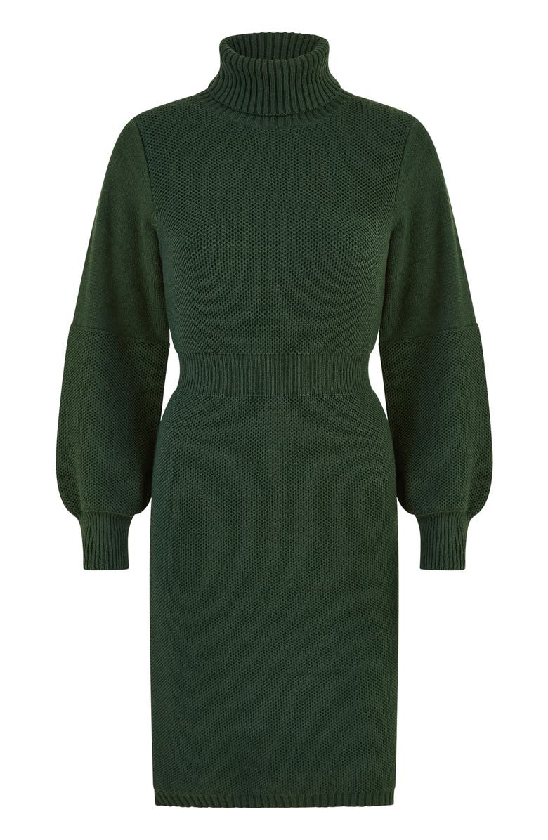 Yumi Roll Neck Knitted Dress, Alternate, color, 