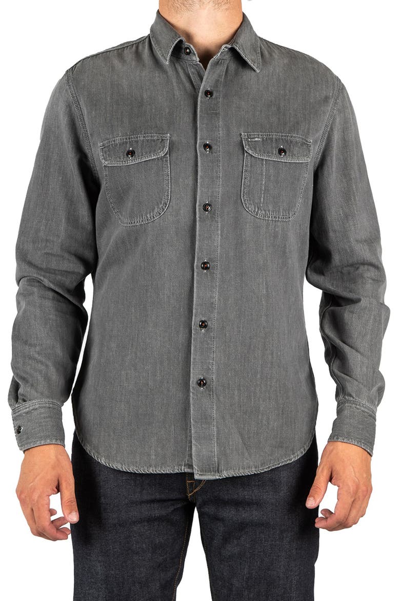 The Brace Button-Up Shirt, Main, color, CHAD
