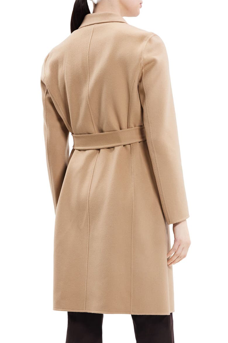 Wool & Cashmere Wrap Coat, Alternate, color, PALOMINO