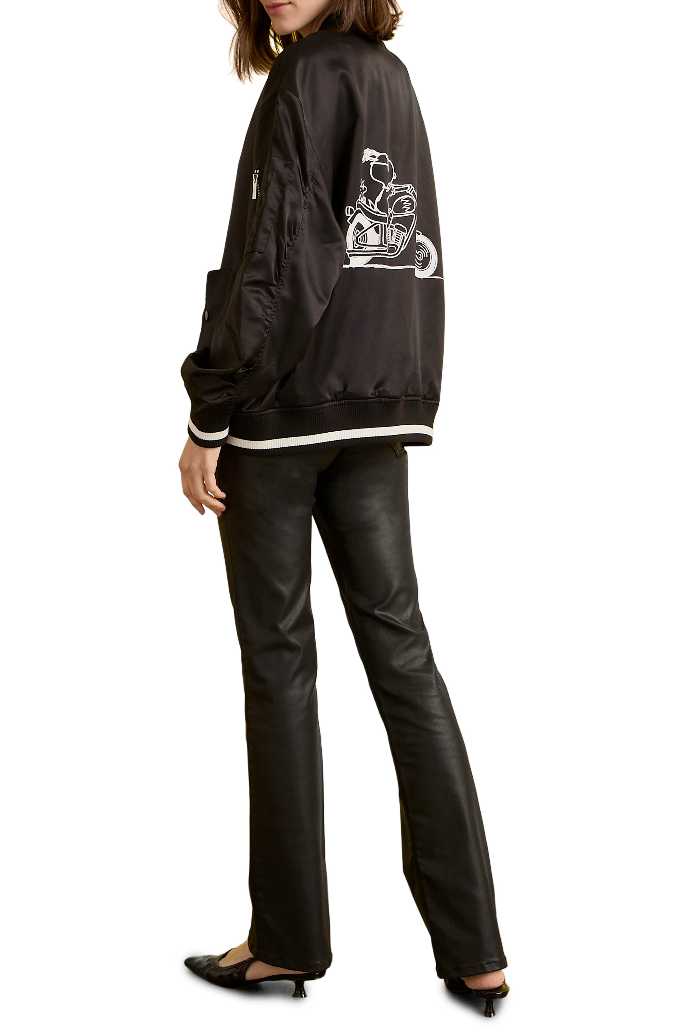 x Peanuts 75th Anniversary Right On Satin Bomber Jacket - image 2