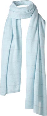 Kinross Cashmere Lurex Stripe Wrap