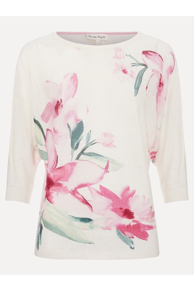 Lorelei Boatneck Floral Jumper, Alternate, color, Pink