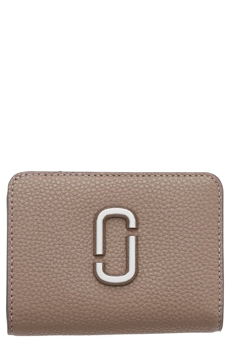 Marc Jacobs The Mini J Marc Compact Wallet, Main, color, Cement
