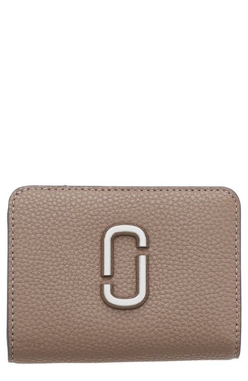Marc Jacobs The Mini J Marc Compact Wallet In Gray