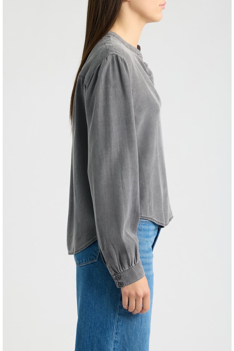 Gathered Top, Alternate, color, CRYSTAL SMOKE WASH