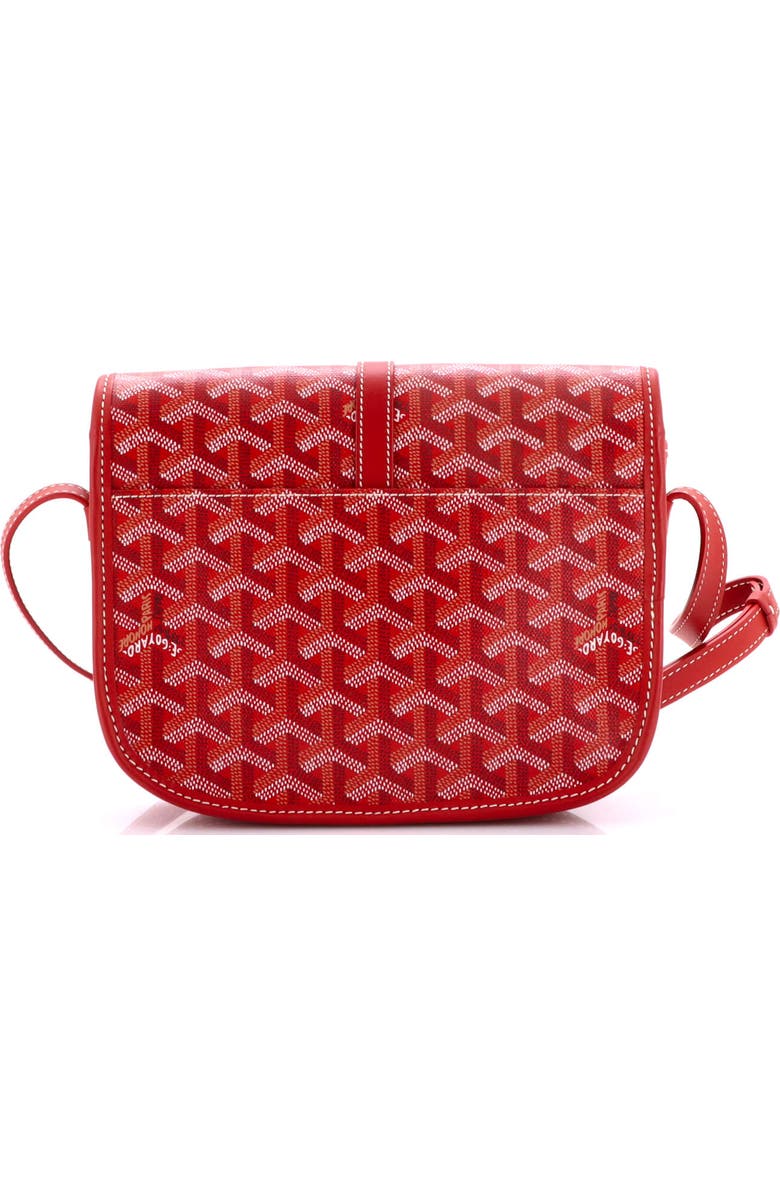 Pre-Owned Goyard Belvedere II Messenger Bag Coated Canvas PM, Alternate, color, Red