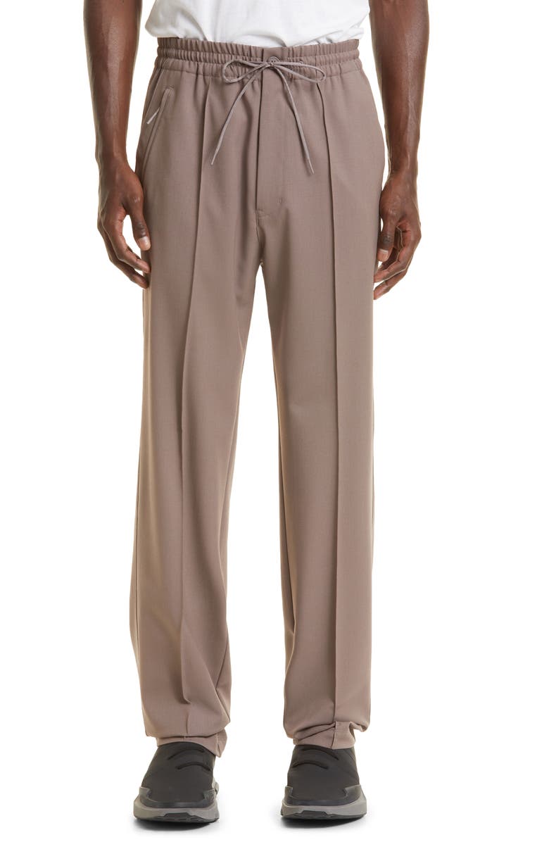 Y-3 Pintuck Seam Plain Weave Joggers, Main, color, 