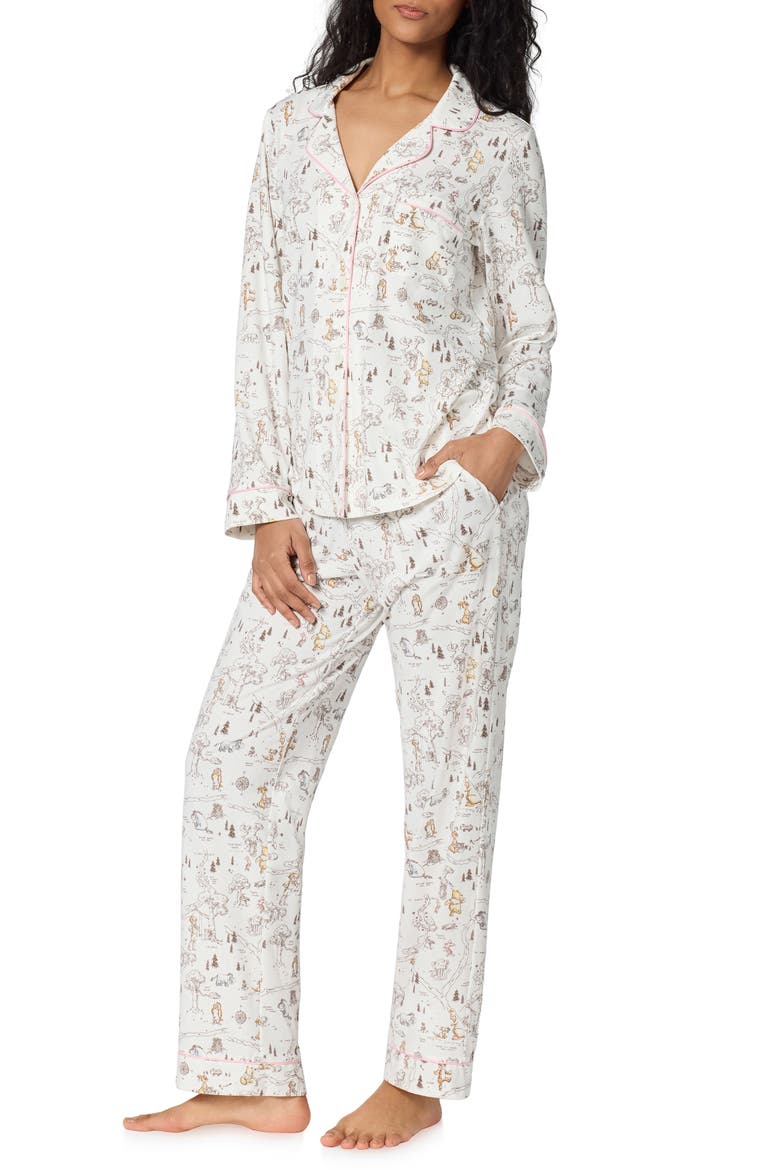 Long Sleeve Pajamas, Alternate, color, HUNDRED ACRE TOILE