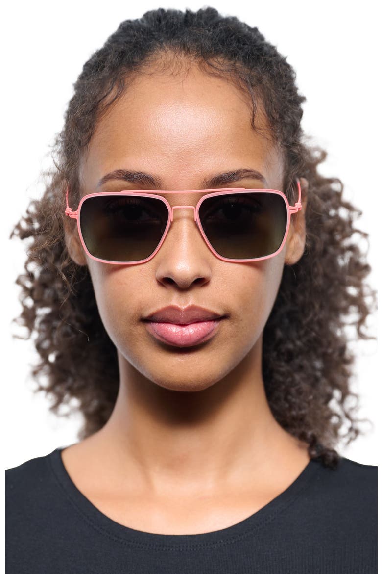 694 Sunglasses, Alternate, color, Fluoro Orange