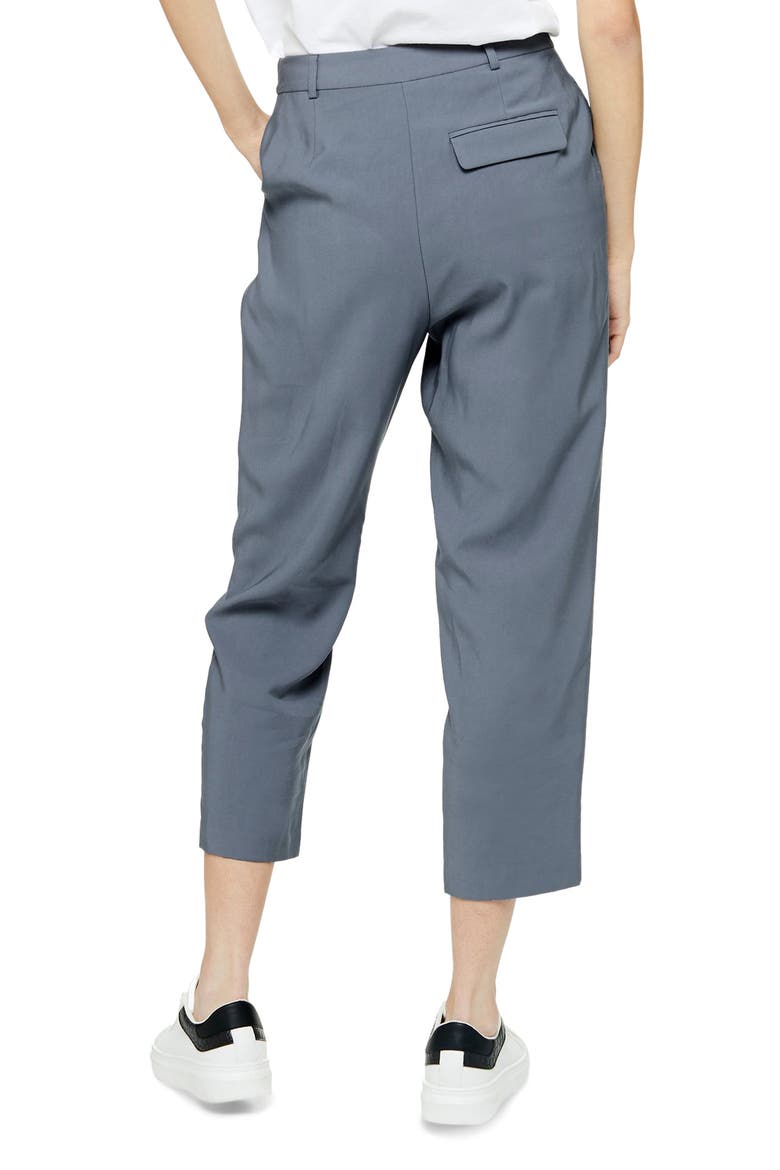 Pleated Cigarette Trousers, Alternate, color, LIGHT BLUE