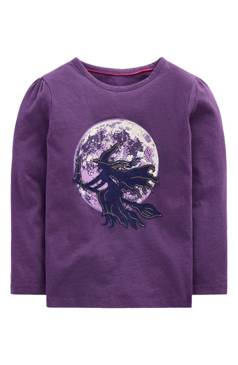 Kids' Puff Sleeve Appliqué T-Shirt