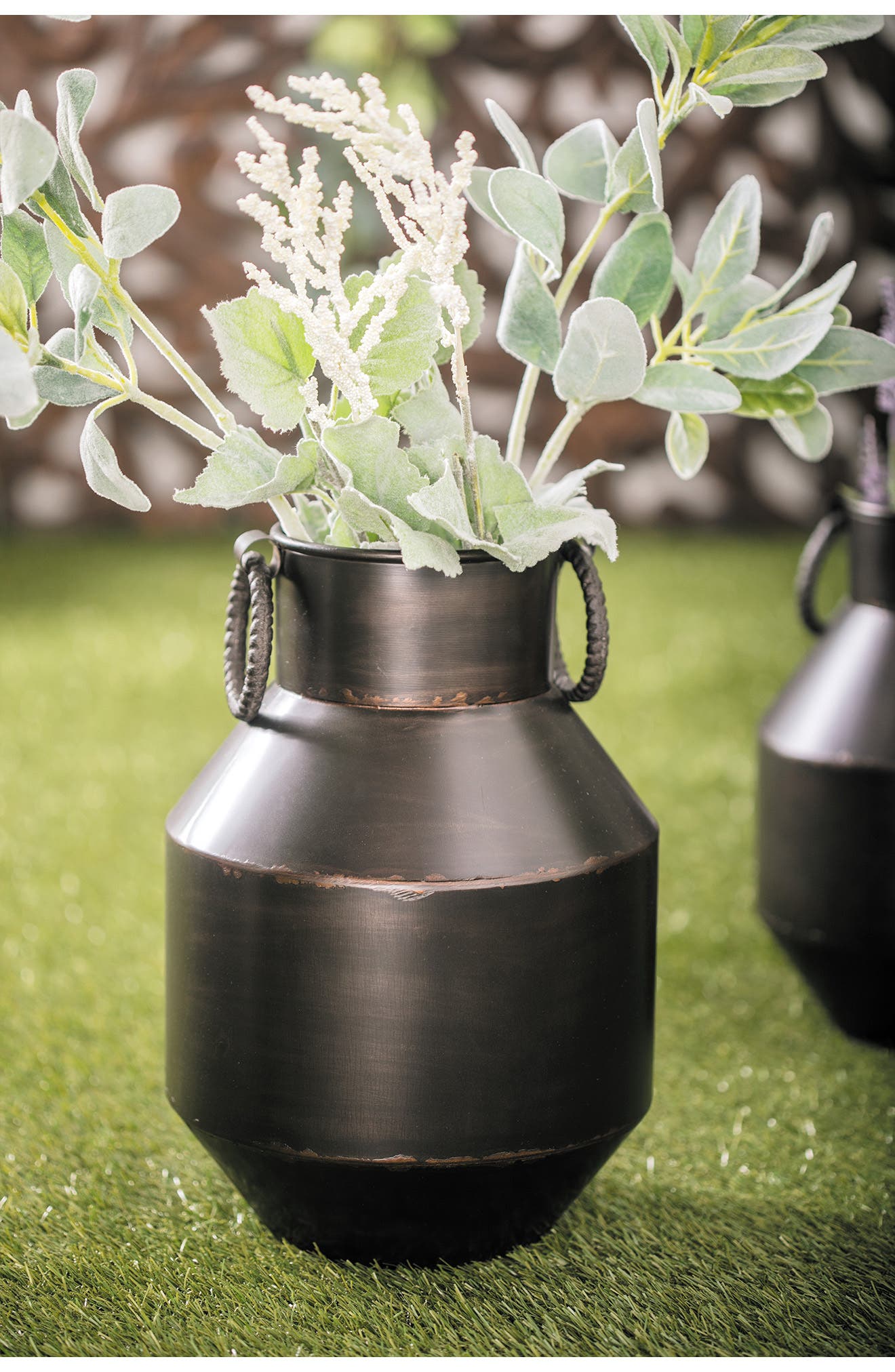 SONOMA SAGE HOME Dark Brown Metal Rustic Vase | Nordstromrack