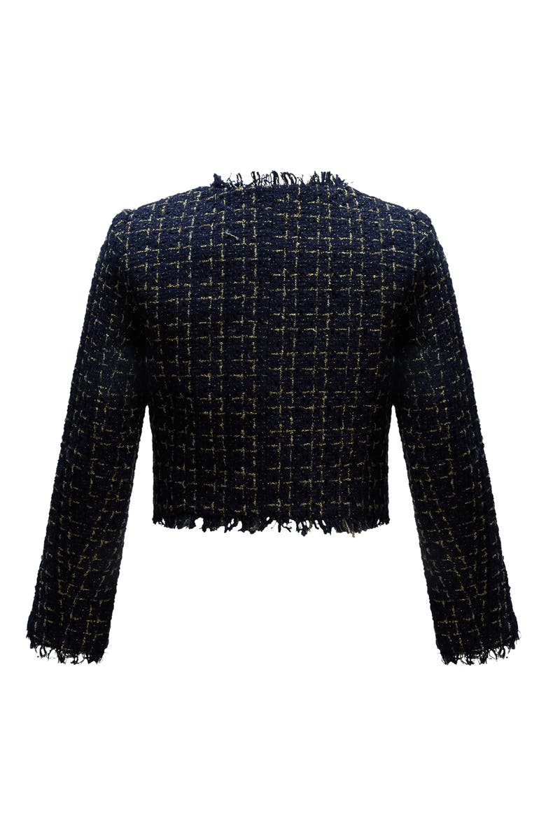 Bardot Junior Kids' Khari Metallic Tweed Blazer, Alternate, color, 