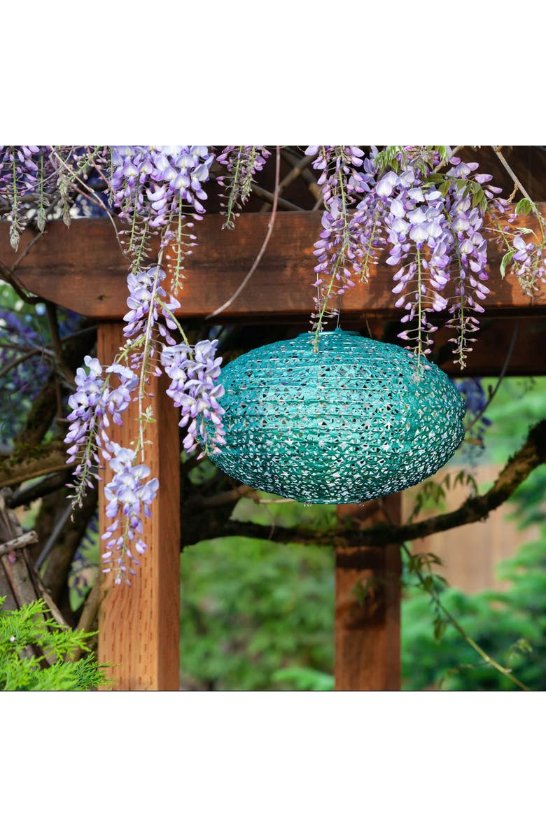 Allsop Home & Garden Soji Stella - Oval Solar Lantern, Alternate, color, Green