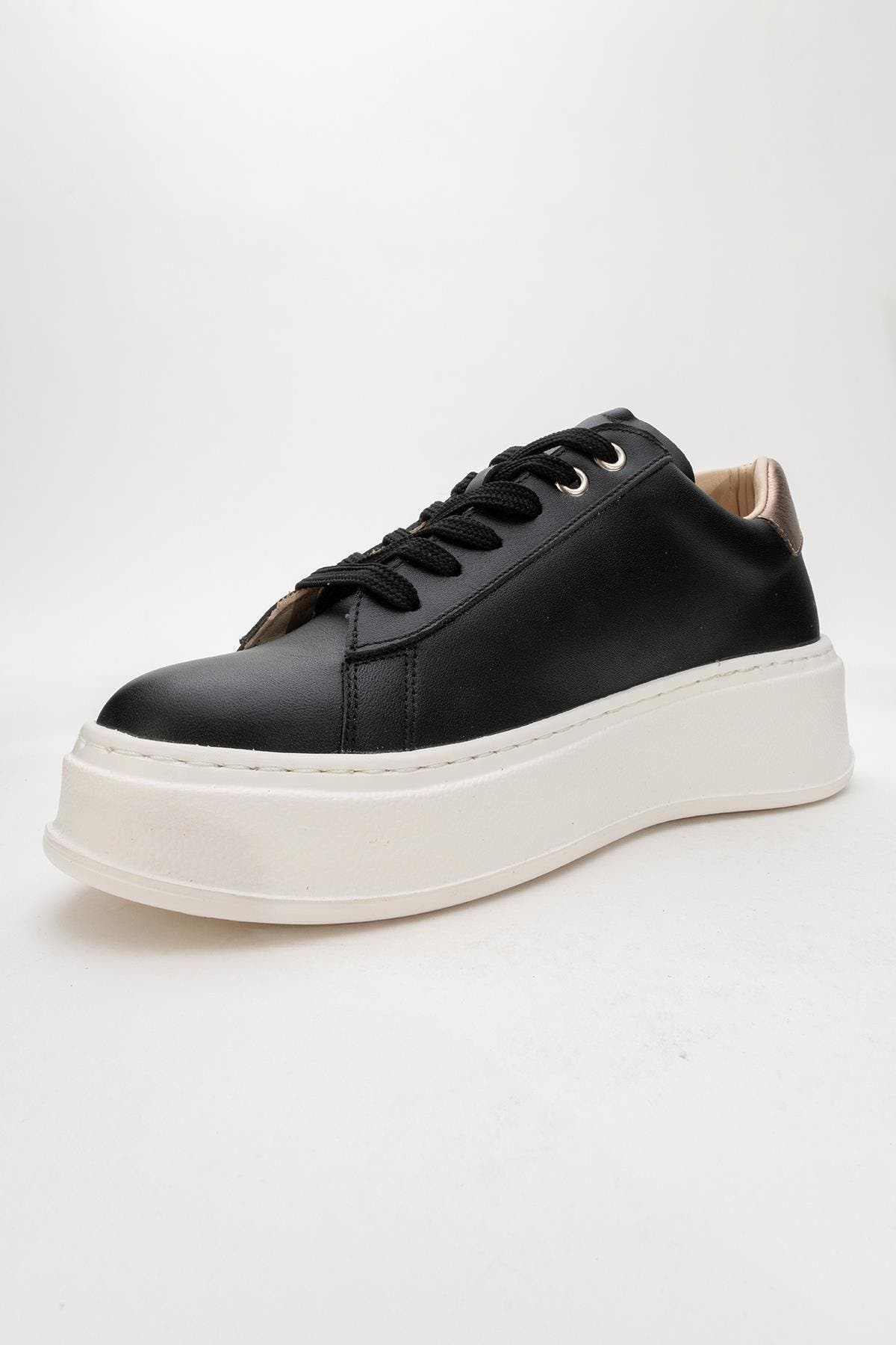 Forever & Always Shoes Paloma Leather Sneaker, Alternate, color, Black