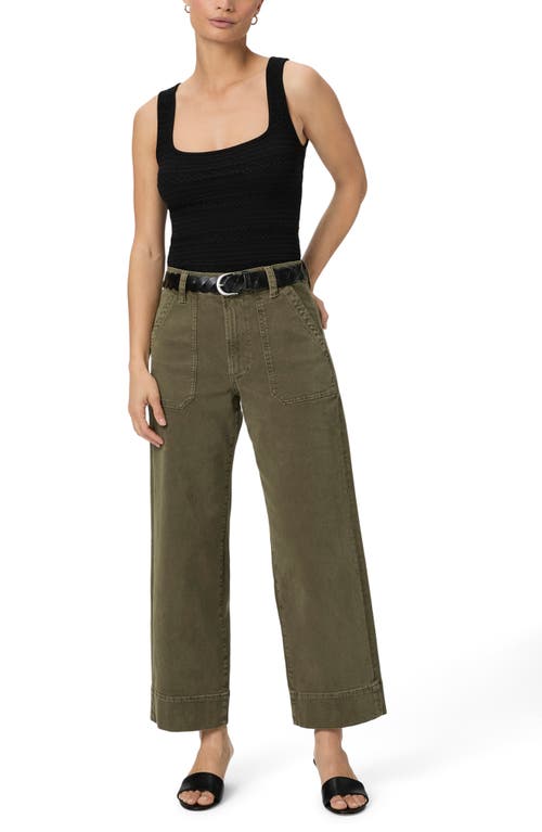 PAIGE PAIGE CAMERON HIGH WAIST ANKLE WIDE LEG UTILITY JEANS 