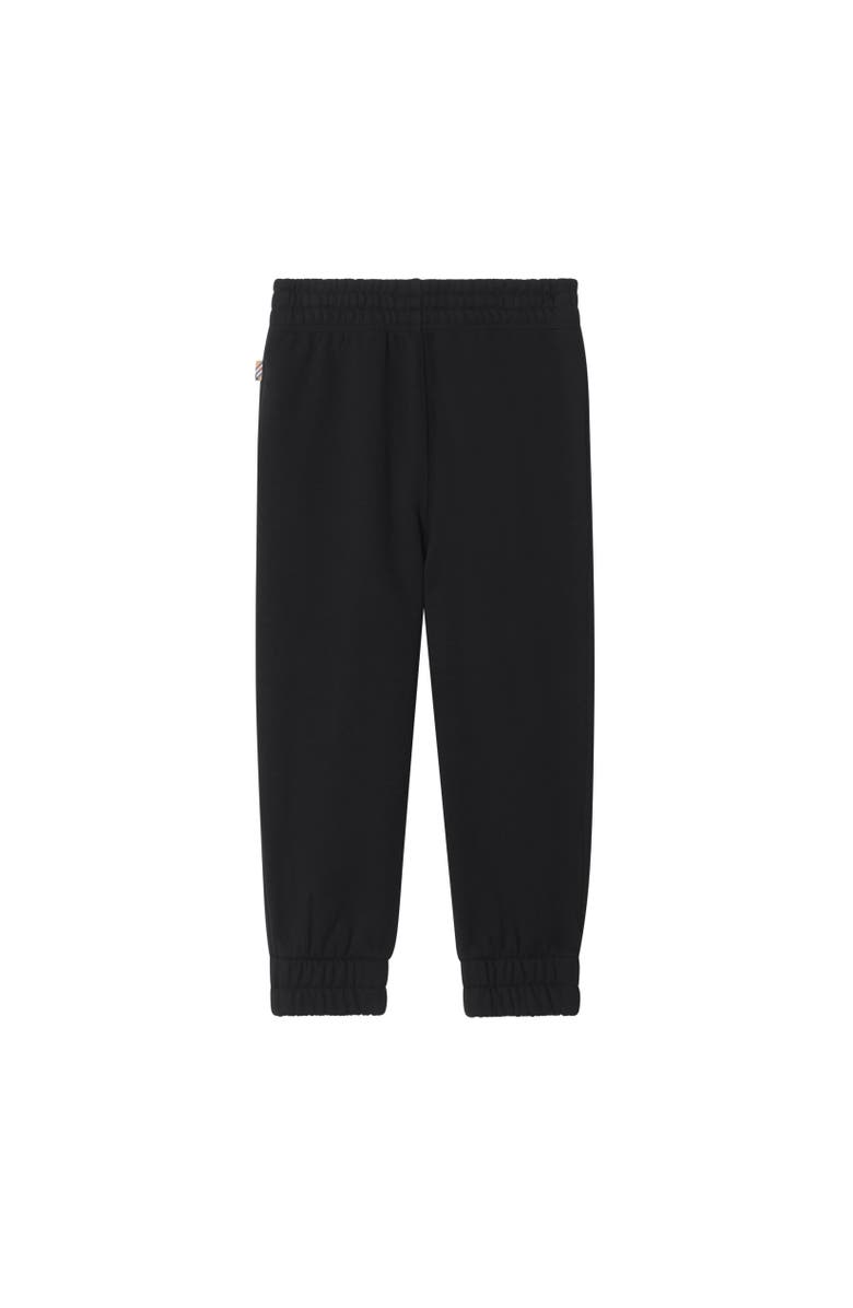Burberry Knight Cotton Jogging Pants, Alternate, color, Black