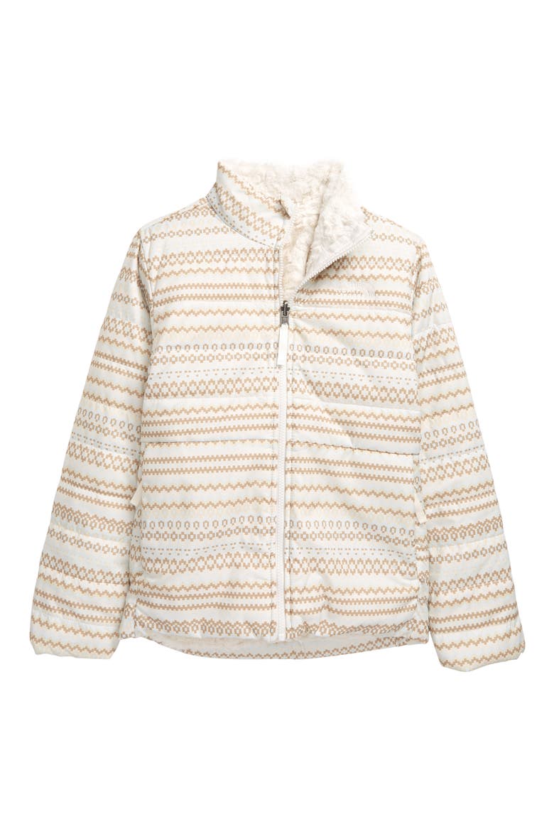 Mossbud Print Reversible Water Repellent Jacket, Main, color, GARDENIA WHITE