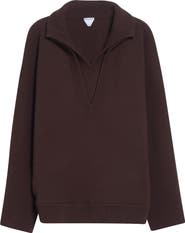 Bottega Veneta Chunky Compact Wool Blend V-Neck Sweater