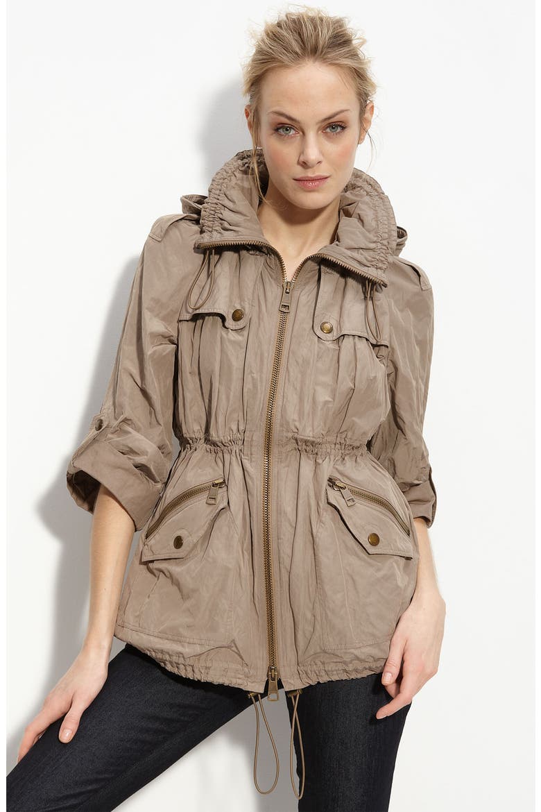 Metallic Anorak, Main, color, EARL GREY