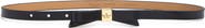 Kate Spade New York bow logo plate belt