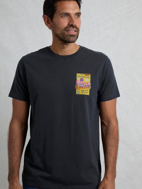 Shrimpsons Back Print Artist T-Shirt